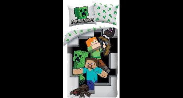 Minecraft Dekbedovertrek Sword - 140 x 200 cm - Katoen (70 x 90 cm)