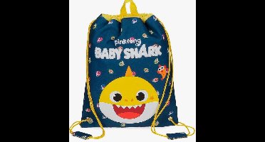 Baby Shark - sac bleu enfant en polyester - 27x34 cm