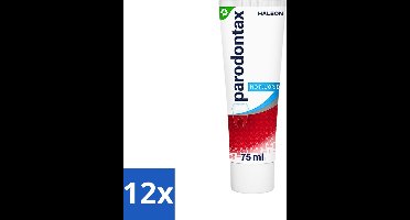 12 x Parodontax - Tandpasta - Fluoride Vrij - 75ml - Fluoridevrije Tandpasta - Mondgezondheid - Tandvleesbescherming - Tandplakverwijdering - Bloedend Tandvlees
