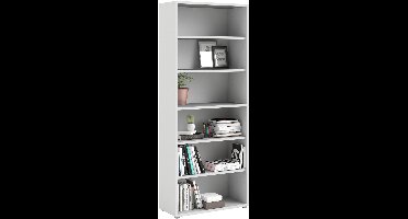 Giga Living Boekenkast Prima - Wit - 90x40x220cm