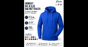 Daiber Hoodie Heren - Sweatshirt Heren met Capuchon - (Koninklijk) - Maat 3XL - Inclusief 2 TLRGolf Wasknijpers