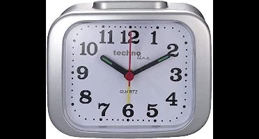 Technoline Model XL Zilver - analoge quartz wekker in retro design