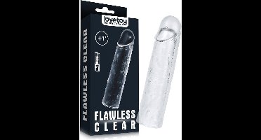 Lovetoy Transparante Penissleeve Flawless 15.5 cm