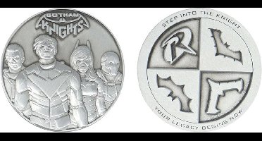 FaNaTtik Batman Verzamelobject DC Comics Collectable Coin Gotham Knights Limited Edition Zilverkleurig