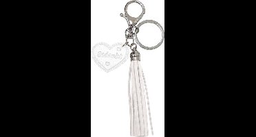 Verhaak Sleutelhanger Leather Nature Unisex Leer Wit