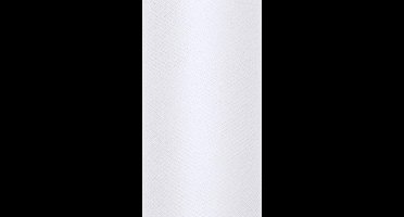 PartyDeco - Tule op rol Wit (0,15 x 9 mtr)