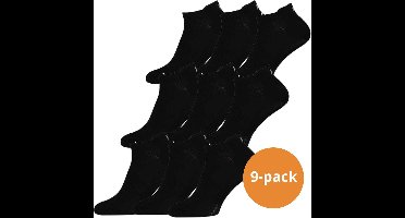 Xtreme Sockswear Fitness Sneakersokken - 9 paar - Zwarte Fitness sokken - Maat 45/47