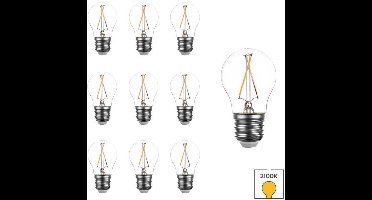 Lybardo - E27 LED Lamp - 10-pack - 1.5W - 2100K Extra Warmwit Licht