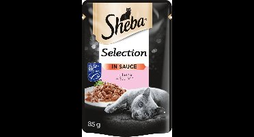 Sheba Selectie Saus 24x85g - Zalm