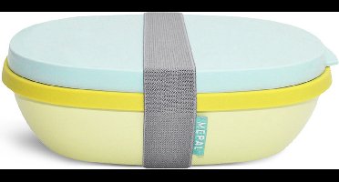 Mepal Lunchbox. Ellipse Duo Lemon Vibe. Mepal Broodtrommel.