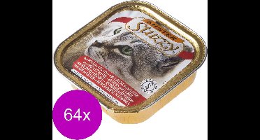Mister Stuzzy Cat Paté 100 g - Kattenvoer - 64 x Kip&Lever