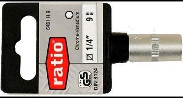 Ratio Dopsleutelbit 1/4 inch 6mm 6 kant