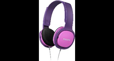 PHILIPS SHK2000 - Kids Koptelefoon - On-Ear Volumebegrenzing - Roze/Paars - Ergonomische hoofdband