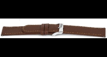 Horlogeband Universeel F306 Leder Bruin 18mm