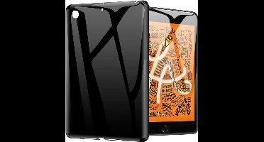 DrPhone TPUC1 - TPU Siliconen Case – Rubberen Hoes met uitsparingen - Zwart Geschikt voor iPad Air 3 (A2152  / A2123  / A2154 )