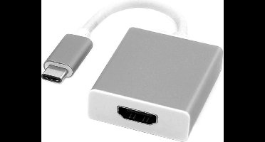 ROLINE 12.03.3210 video kabel adapter 0,1 m USB C HDMI Type A (Standaard) Zilver