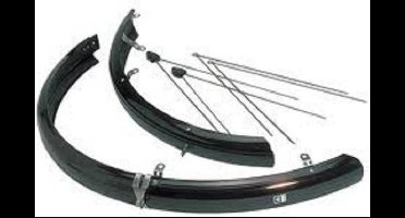 EuroFender Spatbordenset Rapido - 26 inch - 58 mm - kunststof - zwart