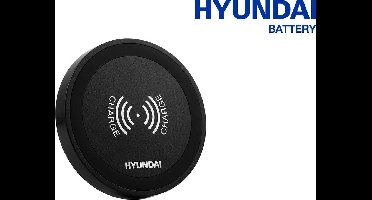 Hyundai – Draadloze telefoon oplader – Rond – Zwart