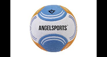 Beach Voetbal Soft Touch – Maat 5 – Strandvoetbal Oranje/Blauw/Wit – Zachte Voetbal – Outdoor Recreatiebal – Engelhart
