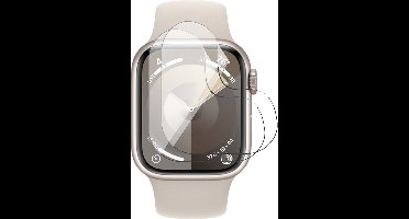 Screenprotector geschikt voor Apple Watch Series 9/8/7 41mm - 2x FlexGuard Screen Protector