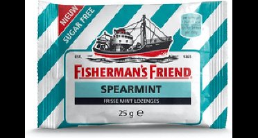 Fisherman's Friend - Spear Mint Suikervrij - 12 x toonbankdozen 12 x (24x25gr) - 288 zakjes
