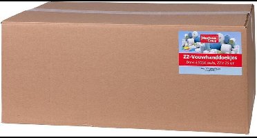 Papieren Handdoekjes 1-Laags - 5000 Stuks - Z-vouw - 23x25 cm