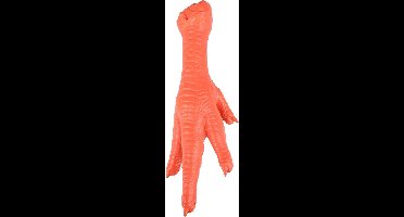 Hondenspeelgoed latex kippenpoot - Oranje - 8.5 x 5 x 24 cm