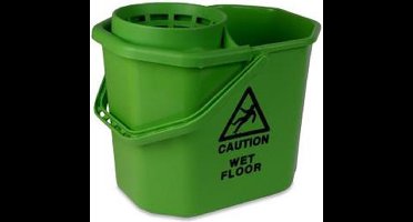 VDM Mopemmer met korf Groen 12 liter
