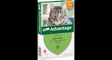 Advantage 40 Vlooiendruppels Kat tot 4 kg - 4 Pipetten