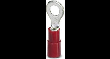 Phoenix Contact 3240019 Ringkabelschoen Dwarsdoorsnede (max.): 1.50 mm² Gat diameter: 5.3 mm Deels geïsoleerd Rood 100