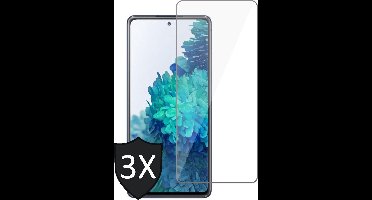 Screenprotector geschikt voor Samsung S20 FE - 3x Glas Screen Protector