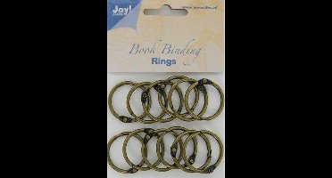 Joy! Crafts Boekbinders-ringen antiek koper 30mm 12st