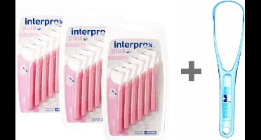 Interprox Plus Nano- 1.9 mm - Roze 3 x 6 stuks + GRATIS Halita Tongreiniger ‚Äì Voordeelpakket