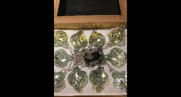 Kerstverlichting 10 stuks Groen doorzichtig glas