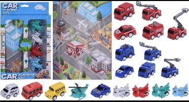Free And Easy Speelmat Set Brandweer 6-delig