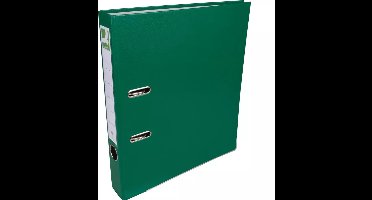 Q-CONNECT ordner, voor ft A4, uit PP en papier, met beschermrand, rug van 5 cm, groen