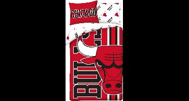 NBA Dekbedovertrek Bulls - Eenpersoons - 140 x 200 + 70 x 90 cm - Polyester
