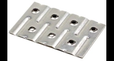 Spijkerplaat verzinkt 75x50 mm - set van 3