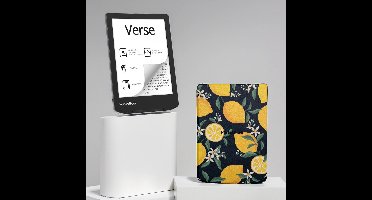 PocketBook Verse e-reader Mist Grey – 6 inch – 8 GB + Citroen / Lemon Print Hoesje – voordeelbundel