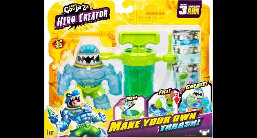 Heroes of Goo Jit Zu Hero Creator Thrash – DIY - Stretch Figuur met Creator Chamber