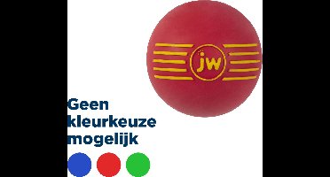 JW Isqueek Bal - Hondenspeelgoed - Hondenbal - Met pieper - Medium - Meerkleurig - ø 7 cm