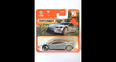 MATCHBOX TESLA ROADSTER 91-100 METALIC SILBER (1:64)