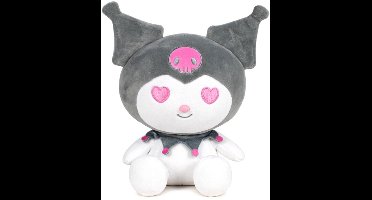 Kuromi (Grijs) Hello Kitty Pluche Knuffel 26 cm - Speelgoed Knuffels voor Kinderen Jongens Meisjes - Keroppy Kuromi Melody - Hello Kity Kat Cat Plush Toy