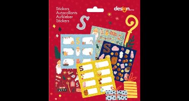5 Pack Sticker vellen Sinterklaas