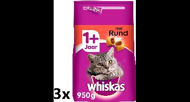 3x Whiskas Rund 1+ - 800g