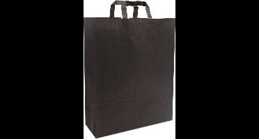 Cadeautasjes met platte handgreep, budget tassen zwart, 32x17x44cm (250 stuks)