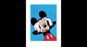 Kunstdruk Mickey Mouse - Shocked 60x80cm