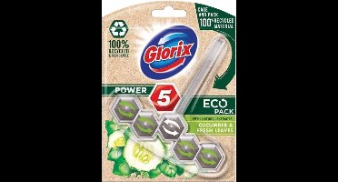 Glorix Power 5 Wc Blok - Eco Cucumber - 9 stuks - Voordeelverpakking