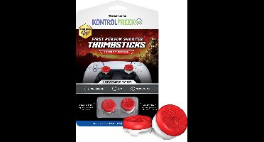 KontrolFreek FPS Inferno Thumbsticks - Rood/Wit (PS5/PS4)