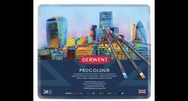 Derwent Procolour 24 stuks blik